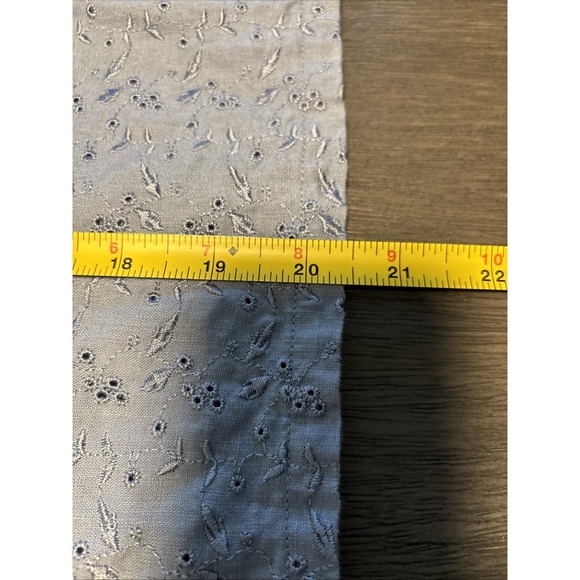 Eddie Bauer Sleeveless Lace Top Blue Linen/Cotton Blend EUC - Picture 7 of 7